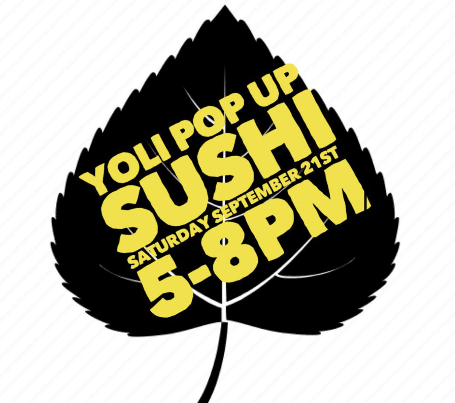 Sushi pop up event in bend